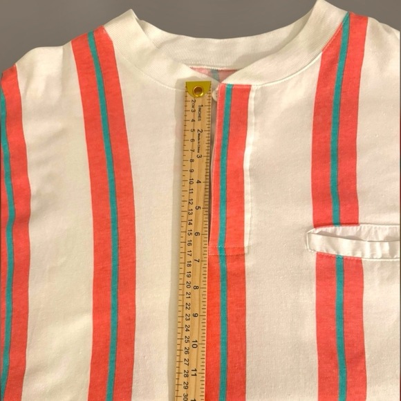 Vintage‎ Claybrooke International Men's Stripe Henley T Shirt  XL - Picture 14 of 16